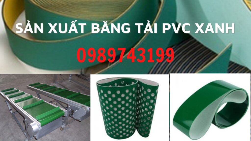 SẢN XUẤT BĂNG TẢI PVC XANH